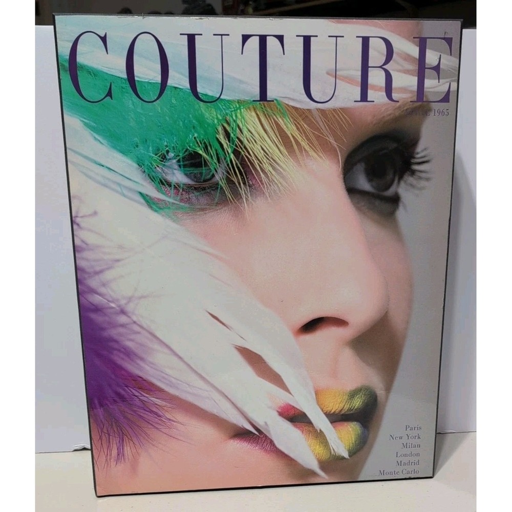 "Z Gallerie" Vintage 'Couture' Colorful Magazine Cover print April 1965 wall art